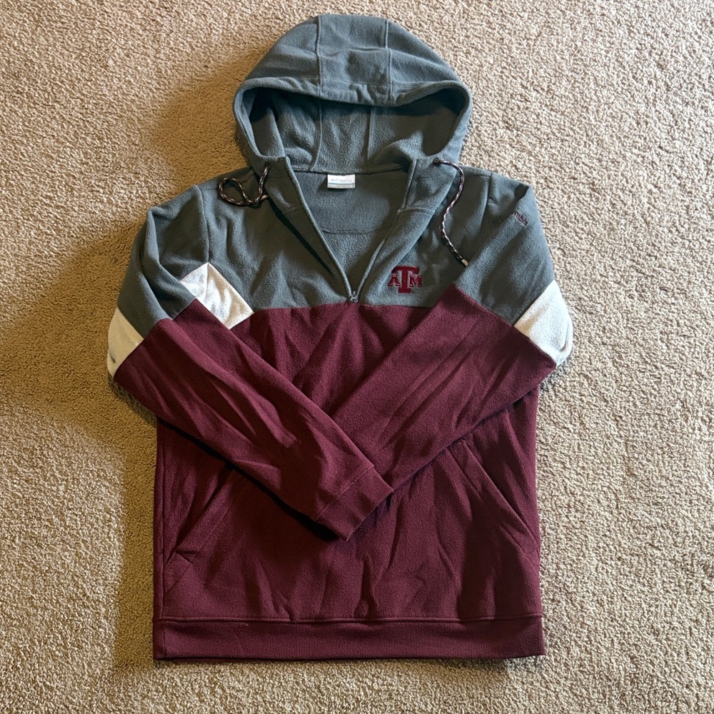 Colombia Men’s Texas A&M Two-Tone Hoodie Sweater size Medium